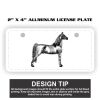 2" X 4" Aluminum License Plate  Thumbnail