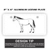 2" X 4" Aluminum License Plate  Thumbnail
