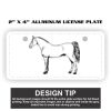 2" X 4" Aluminum License Plate  Thumbnail