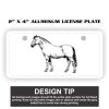 2" X 4" Aluminum License Plate  Thumbnail