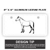 2" X 4" Aluminum License Plate  Thumbnail