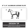 2" X 4" Aluminum License Plate  Thumbnail