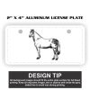 2" X 4" Aluminum License Plate  Thumbnail
