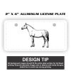 2" X 4" Aluminum License Plate  Thumbnail