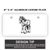 2" X 4" Aluminum License Plate  Thumbnail