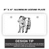 2" X 4" Aluminum License Plate 2" X 4" Aluminum License Plate Thumbnail