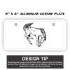 2" X 4" Aluminum License Plate  Thumbnail