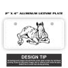 2" X 4" Aluminum License Plate  Thumbnail