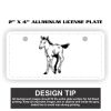 2" X 4" Aluminum License Plate  Thumbnail