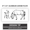 2" X 4" Aluminum License Plate  Thumbnail