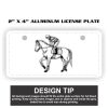 2" X 4" Aluminum License Plate  Thumbnail