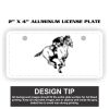 2" X 4" Aluminum License Plate  Thumbnail