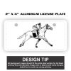 2" X 4" Aluminum License Plate  Thumbnail