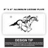2" X 4" Aluminum License Plate  Thumbnail