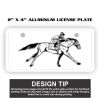 2" X 4" Aluminum License Plate  Thumbnail