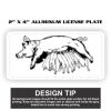 2" X 4" Aluminum License Plate  Thumbnail