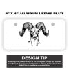 2" X 4" Aluminum License Plate  Thumbnail