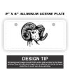2" X 4" Aluminum License Plate  Thumbnail