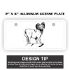 2" X 4" Aluminum License Plate  Thumbnail