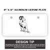 2" X 4" Aluminum License Plate  Thumbnail