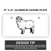 2" X 4" Aluminum License Plate 2" X 4" Aluminum License Plate Thumbnail