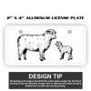 2" X 4" Aluminum License Plate  Thumbnail