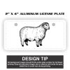 2" X 4" Aluminum License Plate  Thumbnail