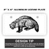 2" X 4" Aluminum License Plate  Thumbnail
