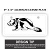 2" X 4" Aluminum License Plate  Thumbnail