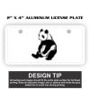 2" X 4" Aluminum License Plate  Thumbnail