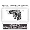 2" X 4" Aluminum License Plate  Thumbnail