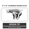 2" X 4" Aluminum License Plate  Thumbnail