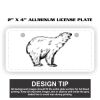 2" X 4" Aluminum License Plate  Thumbnail