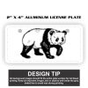 2" X 4" Aluminum License Plate  Thumbnail