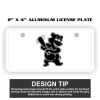 2" X 4" Aluminum License Plate  Thumbnail