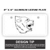 2" X 4" Aluminum License Plate  Thumbnail