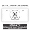 2" X 4" Aluminum License Plate  Thumbnail
