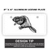 2" X 4" Aluminum License Plate  Thumbnail