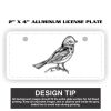 2" X 4" Aluminum License Plate  Thumbnail