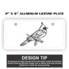 2" X 4" Aluminum License Plate  Thumbnail