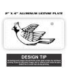 2" X 4" Aluminum License Plate  Thumbnail