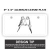 2" X 4" Aluminum License Plate  Thumbnail