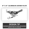 2" X 4" Aluminum License Plate  Thumbnail