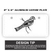 2" X 4" Aluminum License Plate  Thumbnail