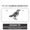 2" X 4" Aluminum License Plate  Thumbnail