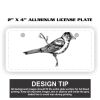 2" X 4" Aluminum License Plate  Thumbnail