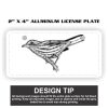 2" X 4" Aluminum License Plate  Thumbnail