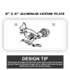2" X 4" Aluminum License Plate  Thumbnail