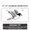 2" X 4" Aluminum License Plate  Thumbnail