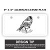 2" X 4" Aluminum License Plate  Thumbnail